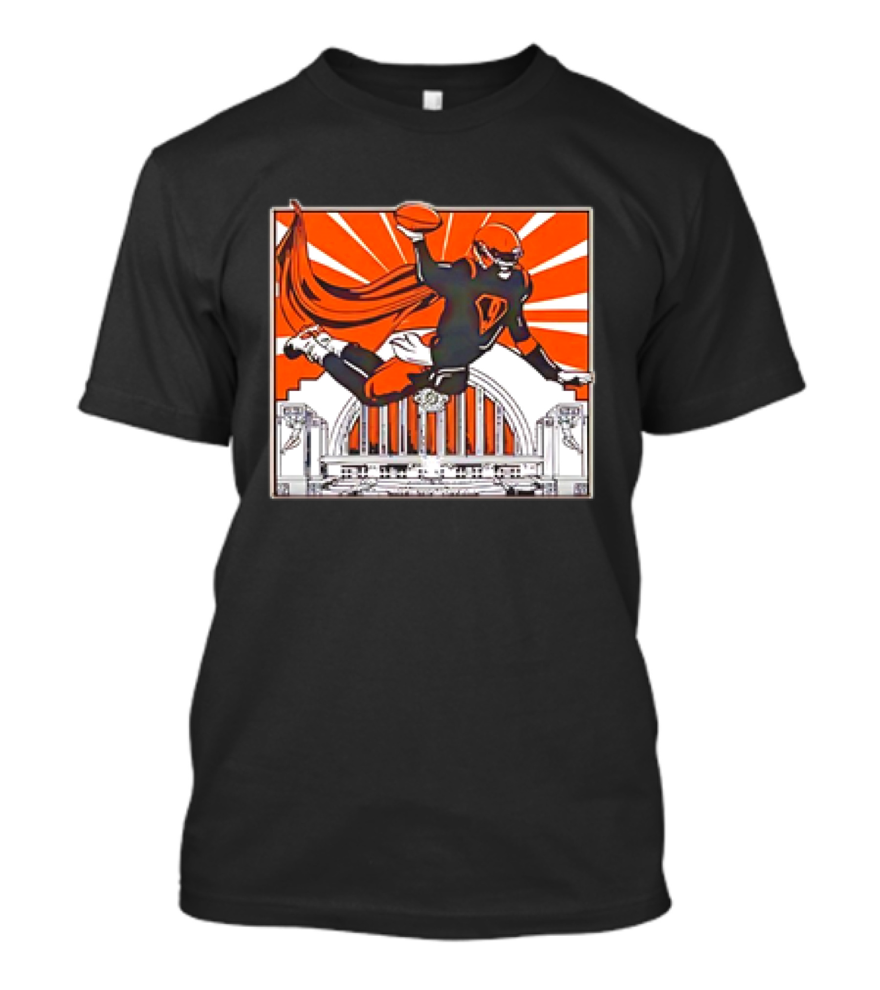 Joe Burrow Superhero Style Vintage Football T-Shirt