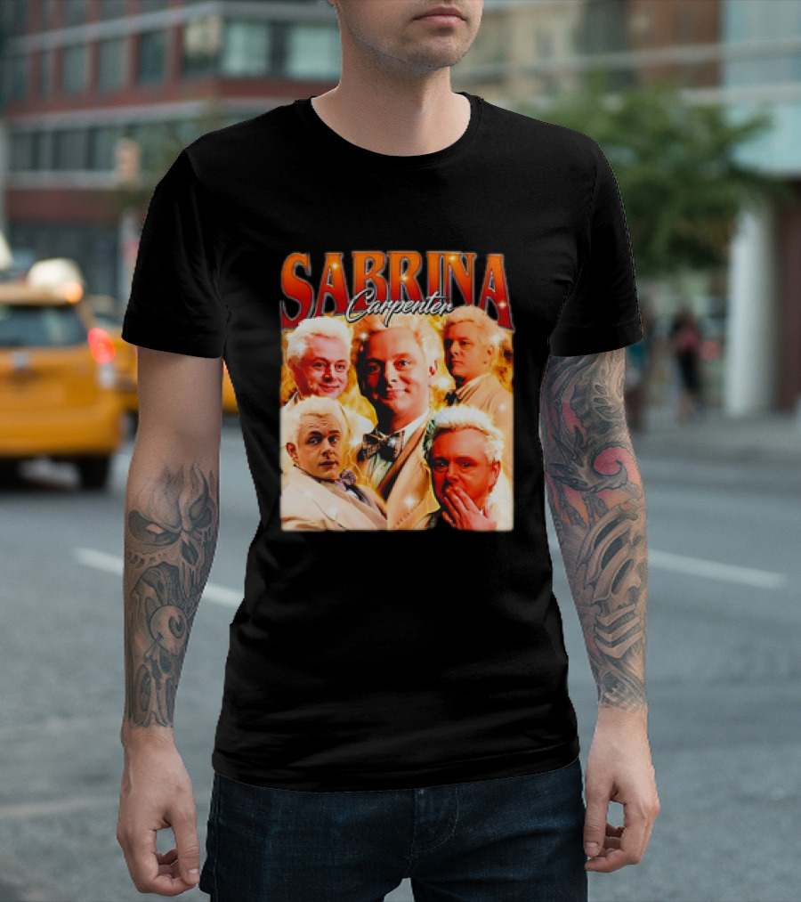 Sabrina Carpenter Crowley Aziraphale Good Omens T-Shirt
