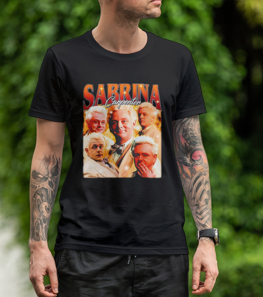 Sabrina Carpenter Crowley Aziraphale Good Omens T-Shirt