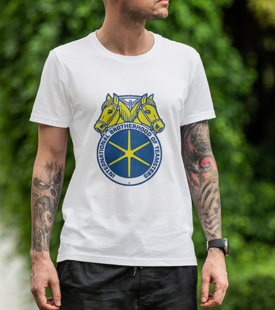 International Brotherhood Of Teamsters Emblem With Dual Horses T-Shirt