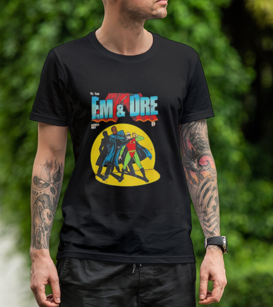 The Real Em And Dre Comic Superheroes Issue One T-Shirt