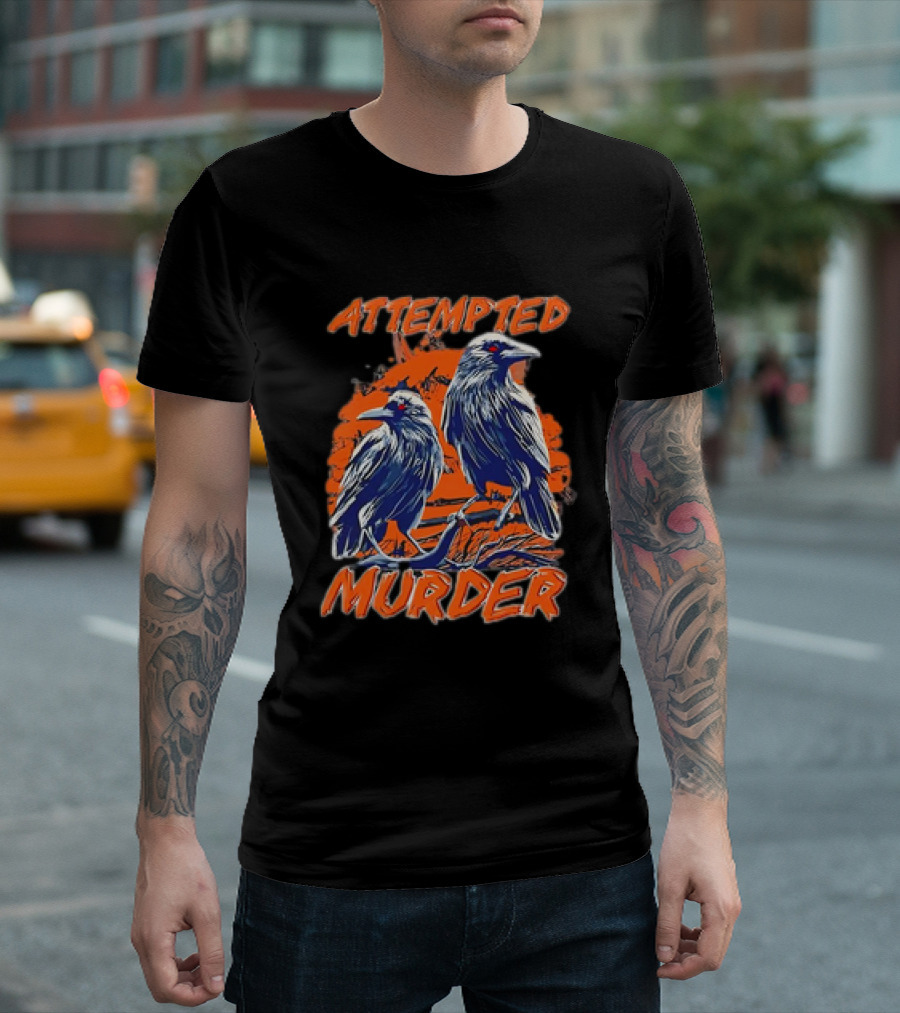Attempted Murder Vintage Ravens T-Shirt