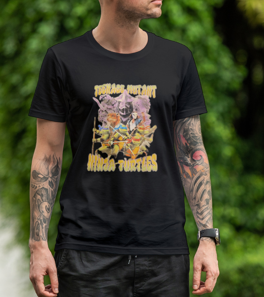 Teenage Mutant Ninja Turtles Vintage Heroic Group Adventure T-Shirt