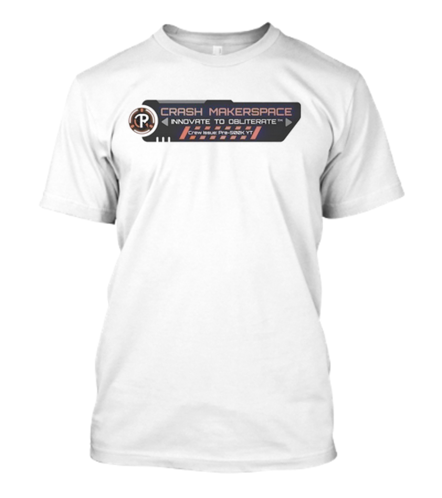 Crash Makerspace Innovate To Obliterate Crew Issue Pre-5282KT T-Shirt