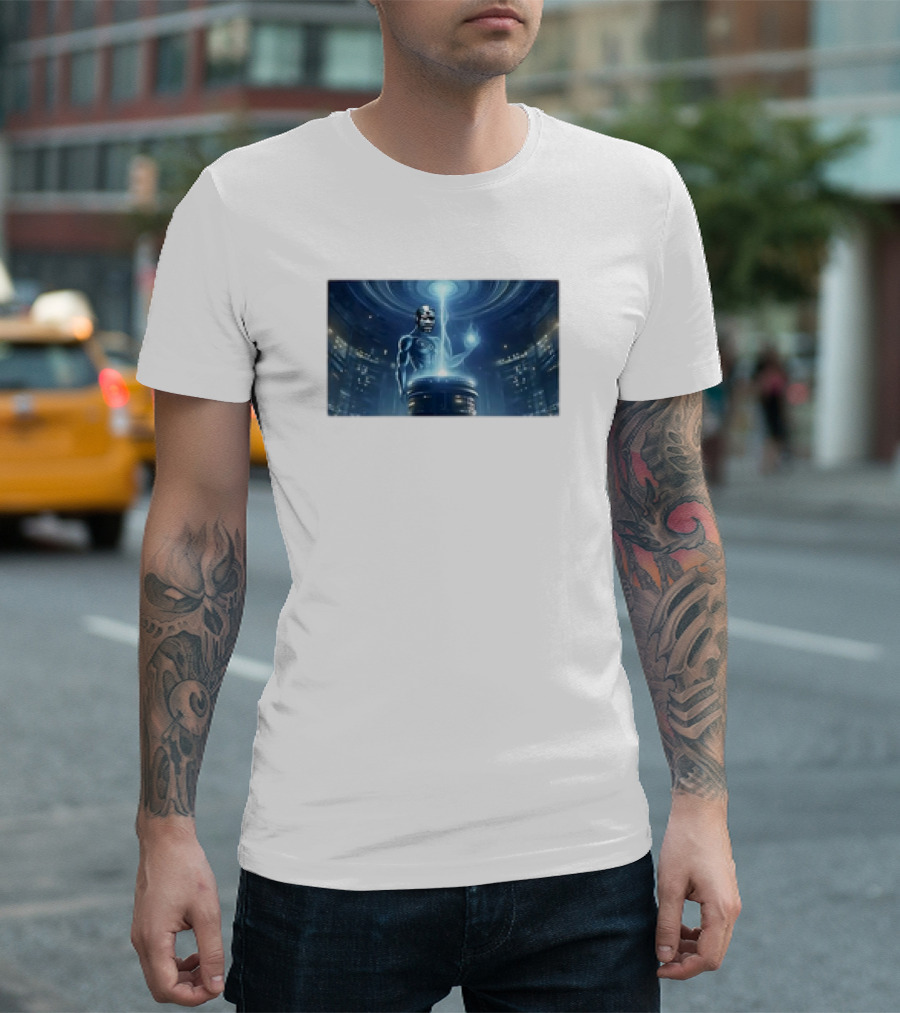 George Droyd Futuristic Reactor Energy Core Image T-Shirt