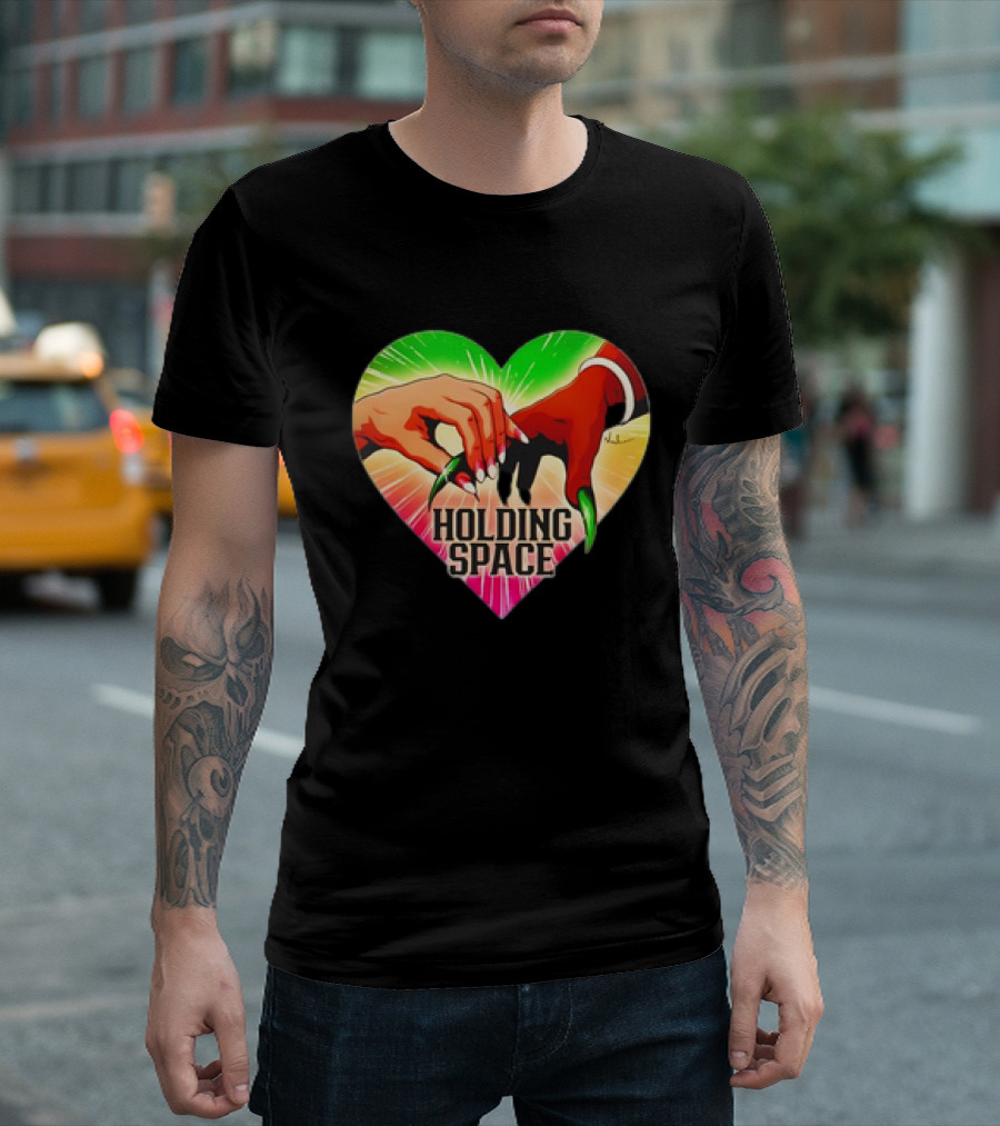 Ariana Family Holding Space Heart Symbol Connection T-Shirt