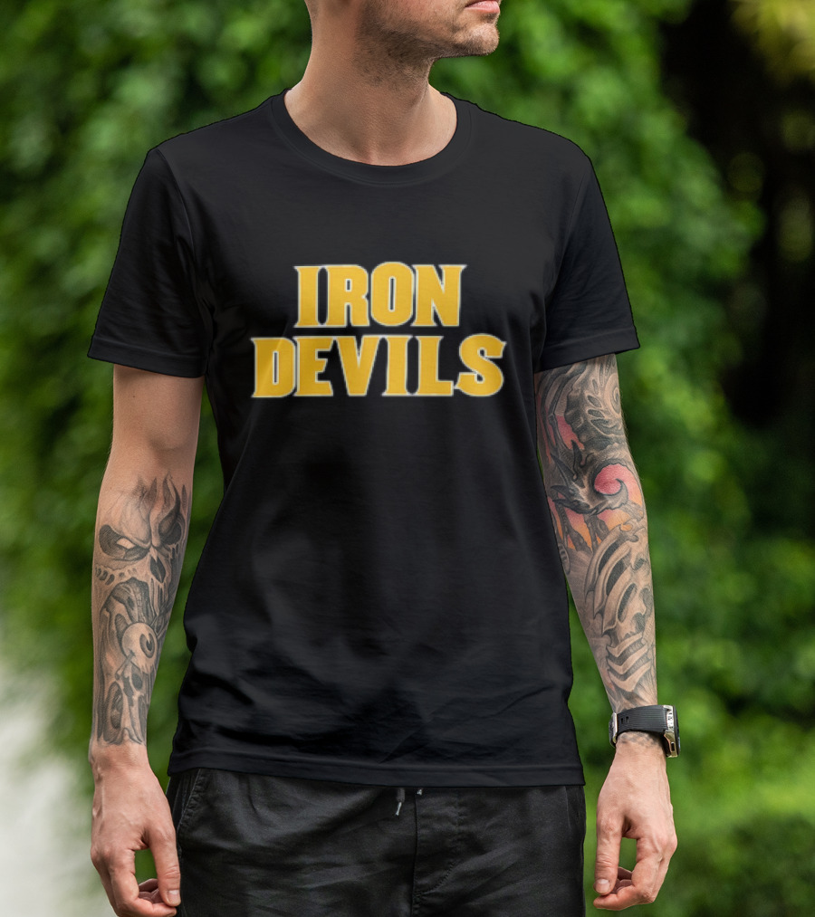 ASU Iron Devils Team Symbol Iconic Yellow T-Shirt