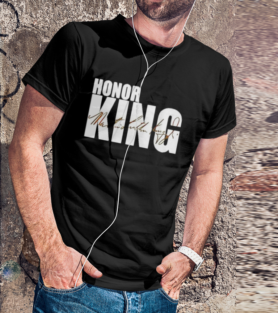 HONOR KING Dallas Mavericks 2025 Martin Luther King Day Signature T-Shirt