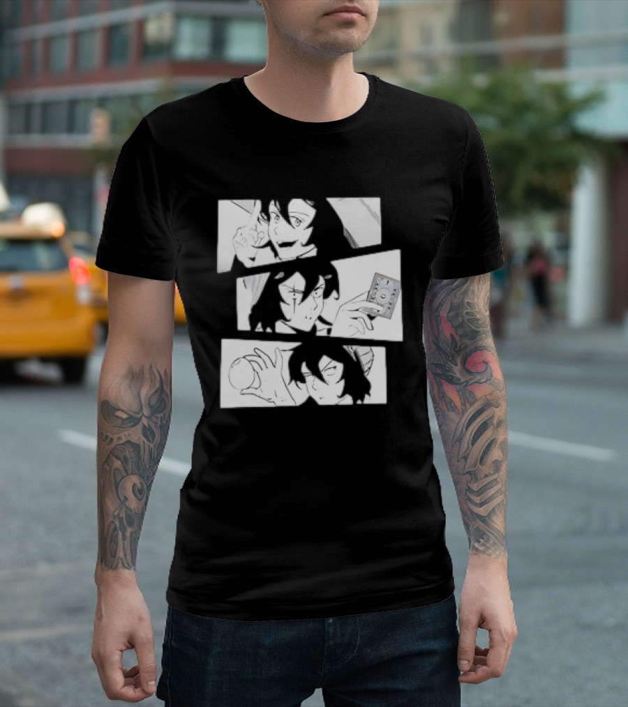 Qsmp Quackity Multiverse Manga Style Panels Black T-Shirt