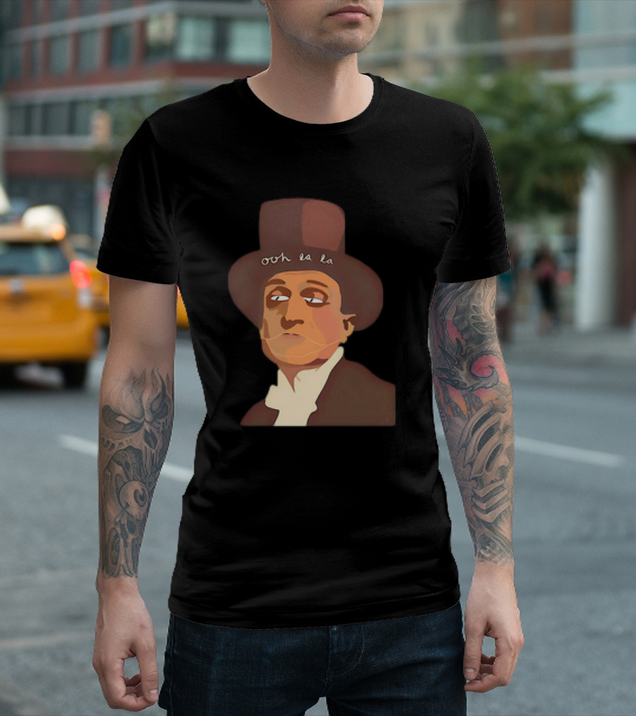 The Man Ooh La La Top Hat Gentleman Vintage Caricature Essential T-Shirt