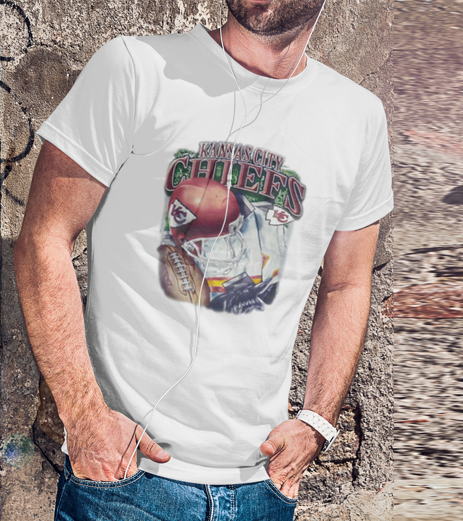 Kansas City Chiefs Helmet Football NFL KC Chiefs Est 1960 T-Shirt