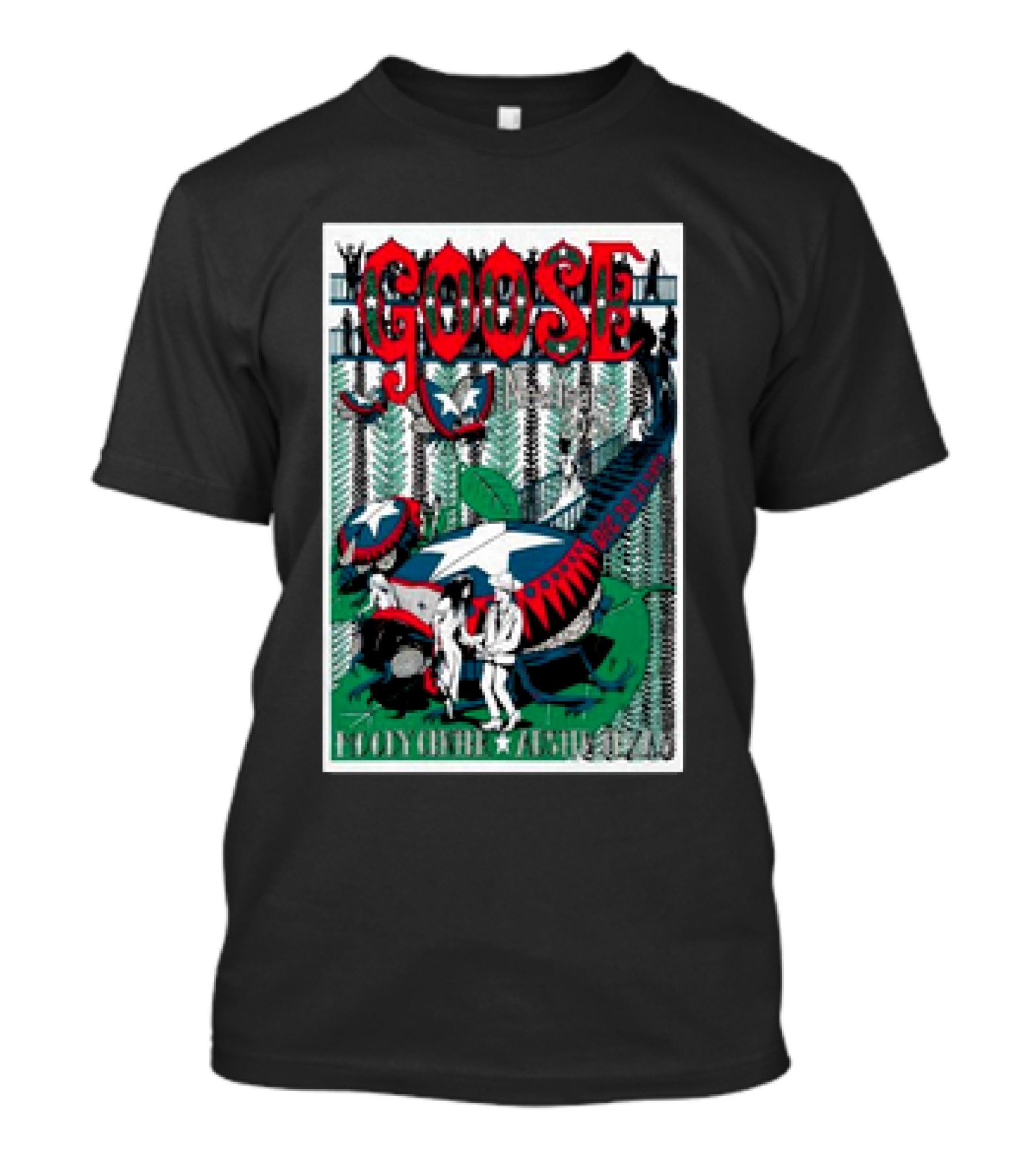 Goose Austin Texas December 30th And 31st 2024 Event Moody Amphitheater Music Festival T-Shirt