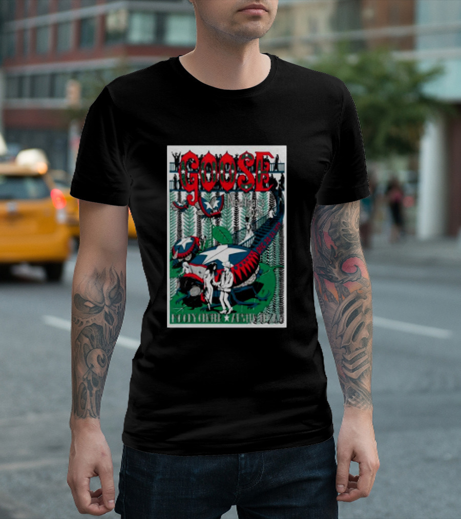 Goose Austin Texas December 30th And 31st 2024 Event Moody Amphitheater Music Festival T-Shirt