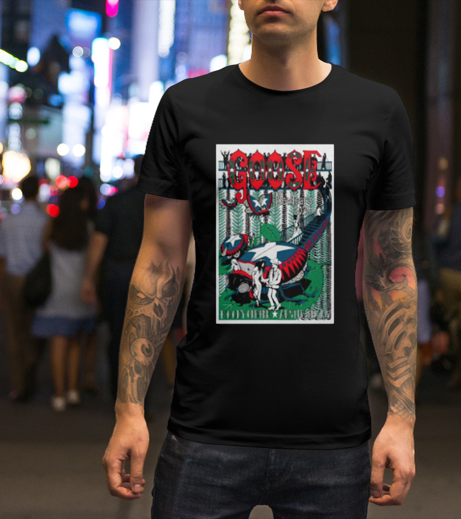 Goose Austin Texas December 30th And 31st 2024 Event Moody Amphitheater Music Festival T-Shirt