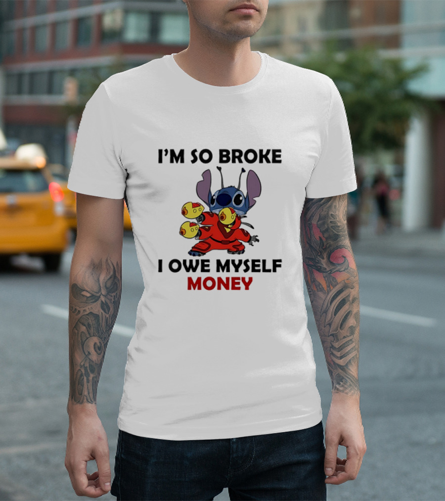 I’m So Broke I Owe Myself Money Stitch Collecting Rubber Duckies T-Shirt