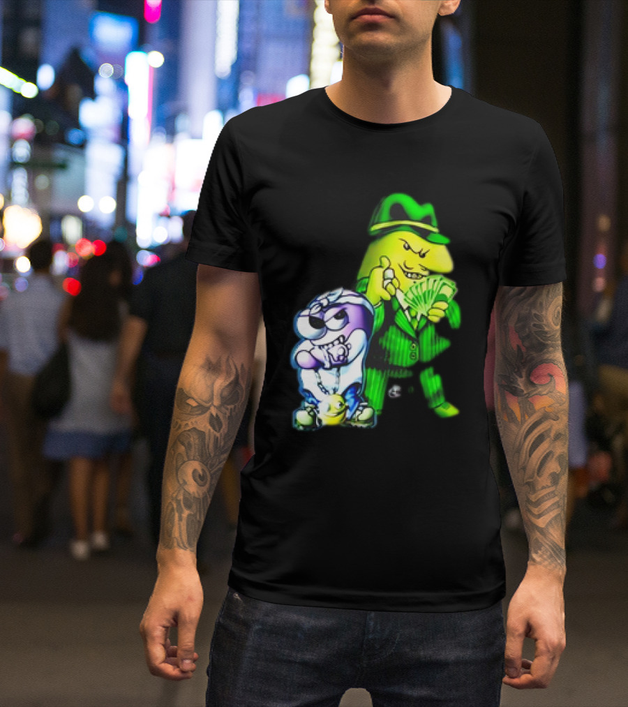 Cool Gangsta Friends Smiling Money Holders T-Shirt