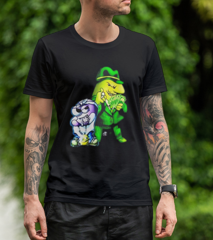 Cool Gangsta Friends Smiling Money Holders T-Shirt