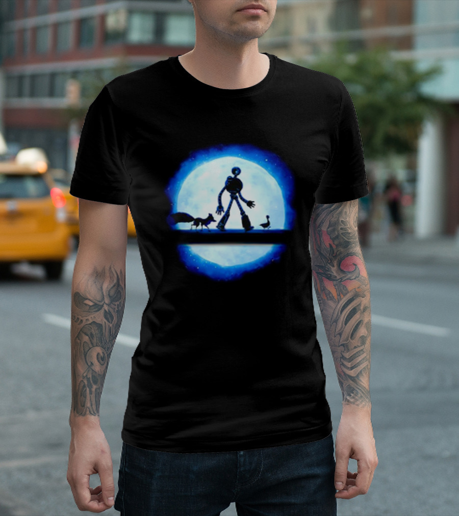 Hakuna Robot Journey With Fox And Goose To The Moon T-Shirt