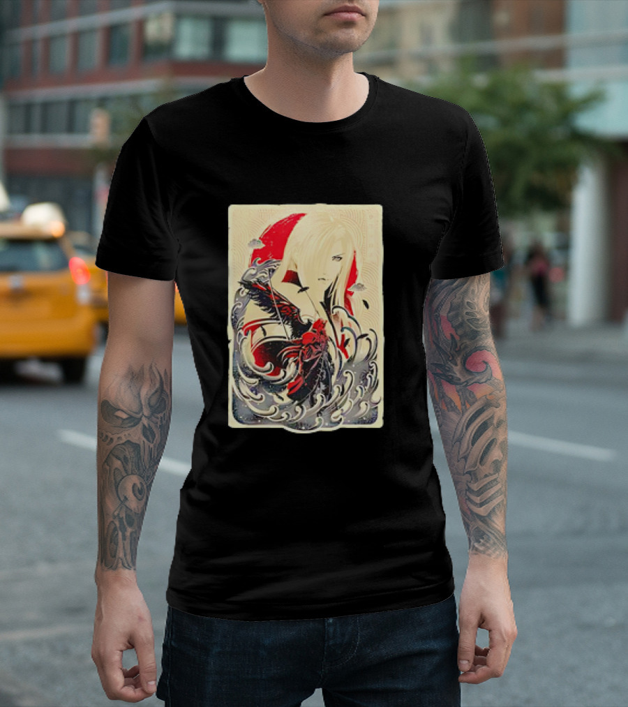 Sephiroth Final Fantasy Great Wave Inspired T-Shirt