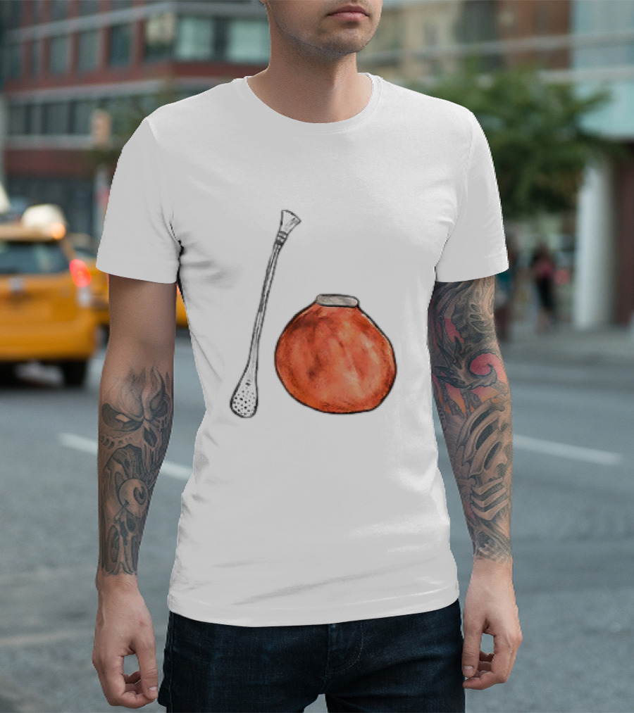 Matte And Bombilla Classic Gourd And Straw T-Shirt