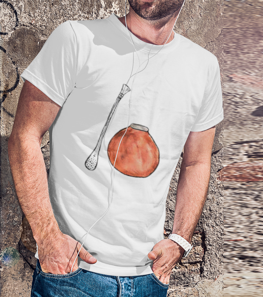 Matte And Bombilla Classic Gourd And Straw T-Shirt