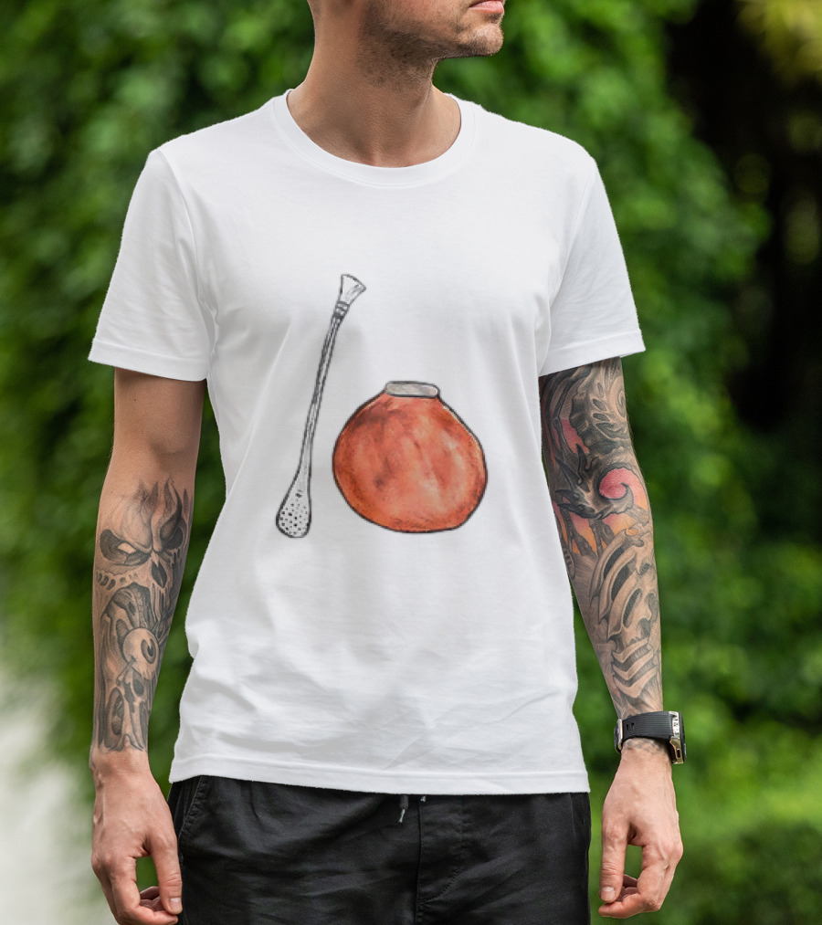 Matte And Bombilla Classic Gourd And Straw T-Shirt