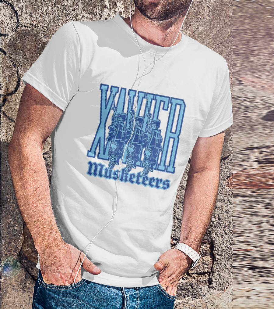 Xavier Musketeers Men's Basketball Three Musketeers Vintage T-Shirt
