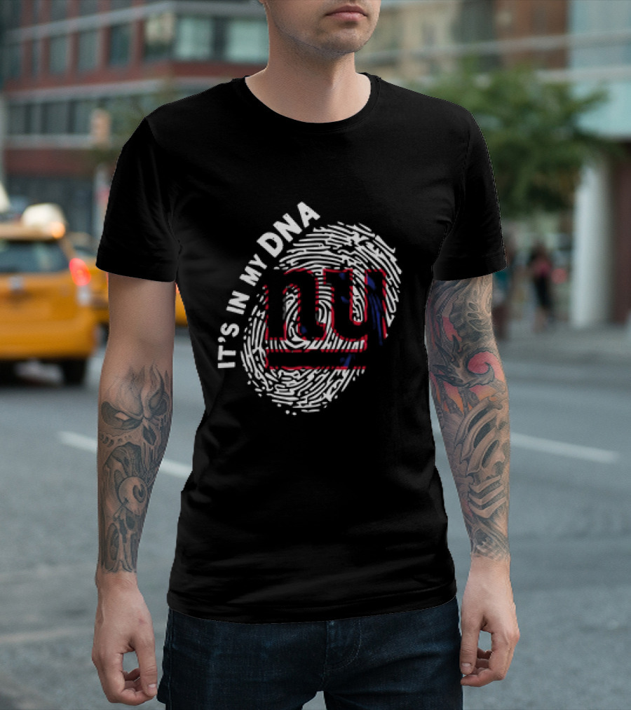 It's in My DNA NY Giants Fingerprint T-Shirt