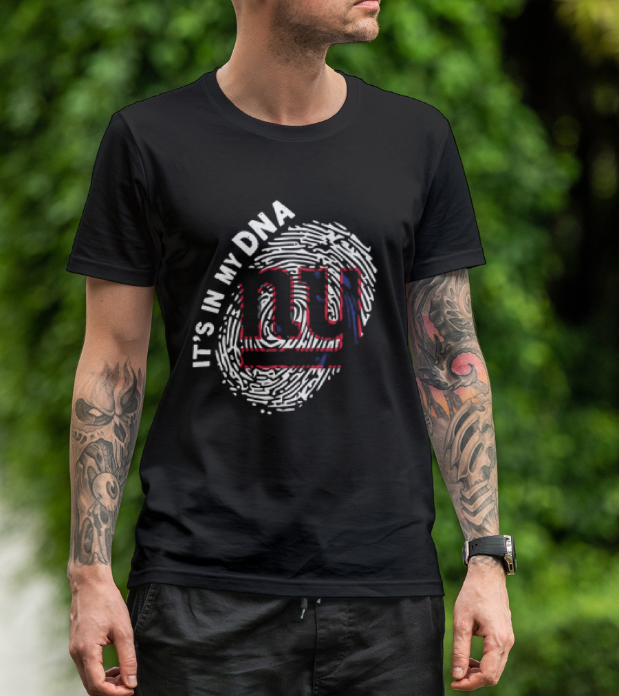 It's In My DNA NY Giants Fingerprint T-Shirt