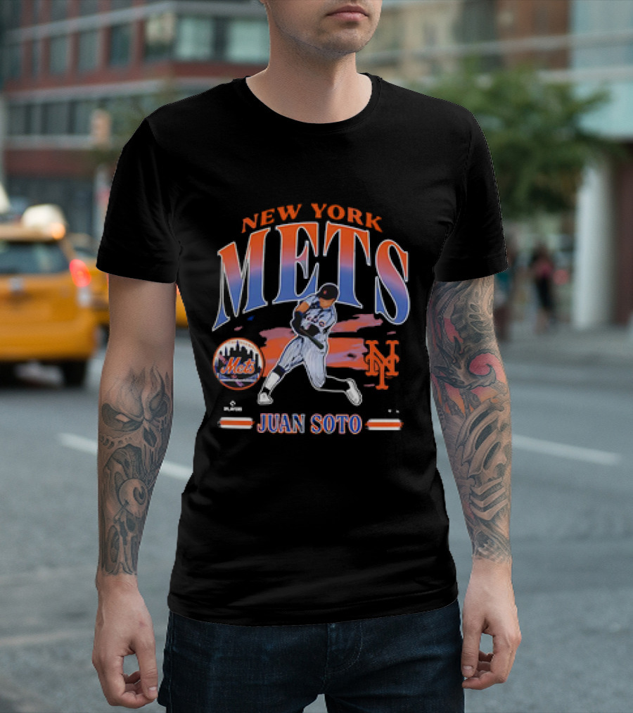 New York Mets Juan Soto Player MLB Baseball '47 Mets T-Shirt