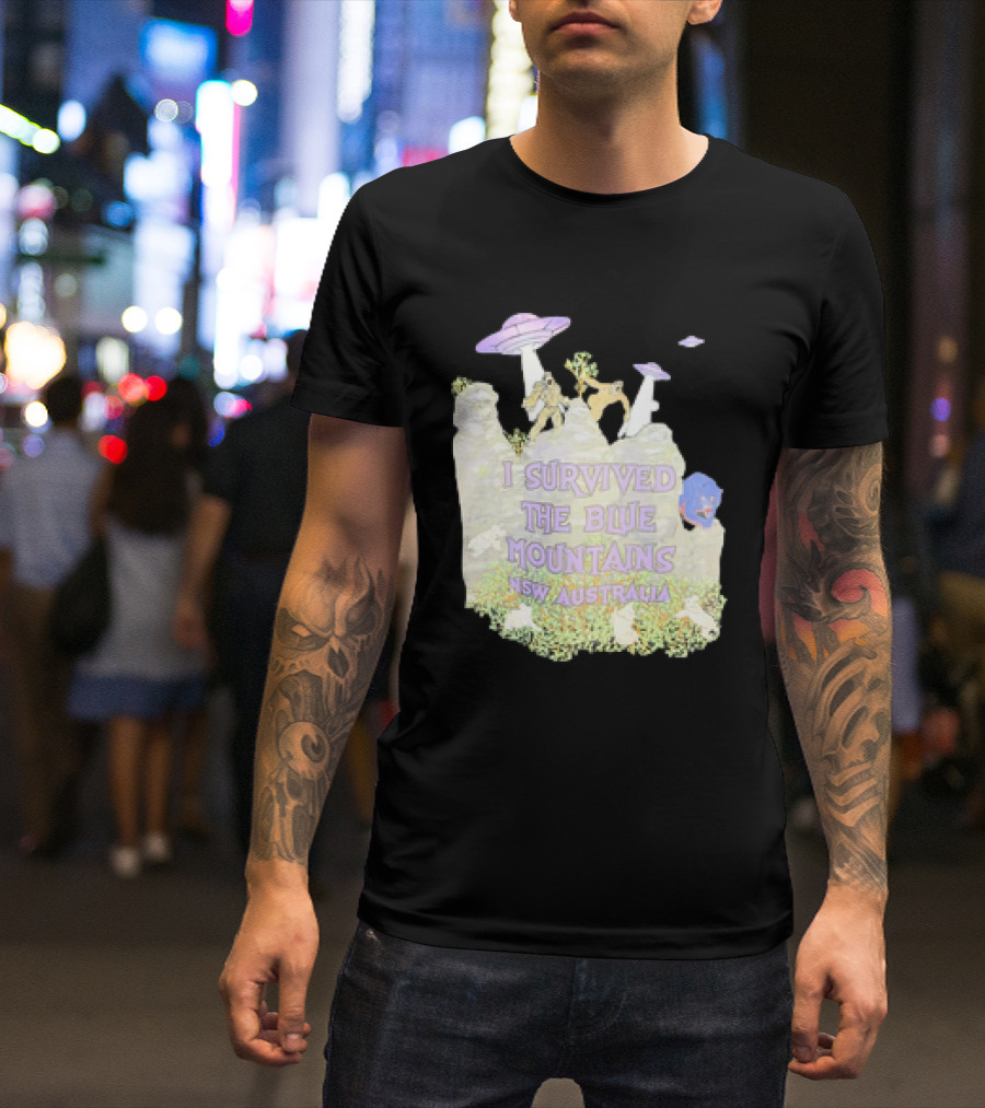 I Survived UFO Encounter In The Blue Mountains NSW Australia T-Shirt