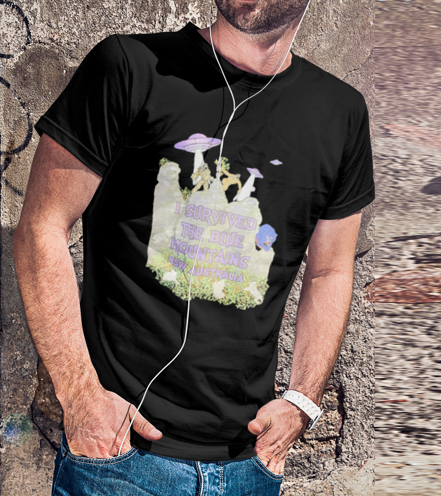 I Survived UFO Encounter In The Blue Mountains NSW Australia T-Shirt