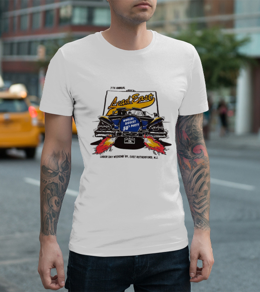 7th Annual Lead East World's Biggest 50's Party Labor Day Weekend '79 East Rutherford N.J T-Shirt