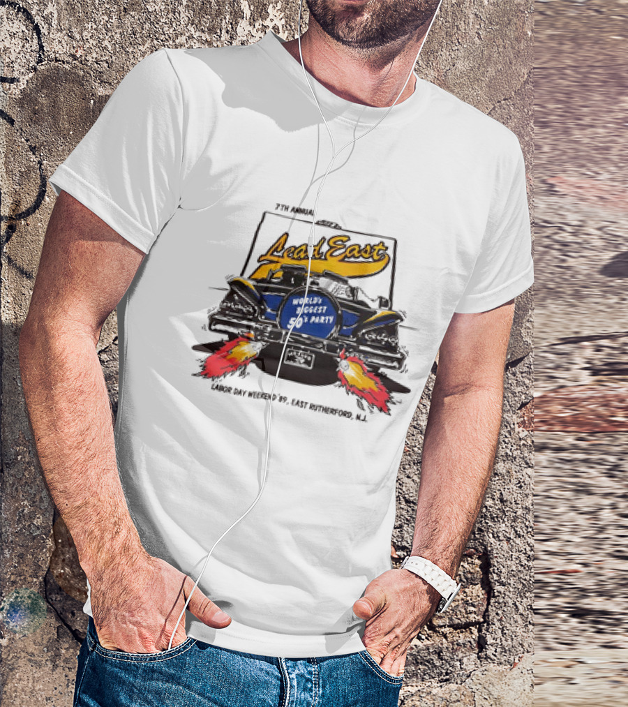 7th Annual Lead East World's Biggest 50's Party Labor Day Weekend '79 East Rutherford N.J T-Shirt