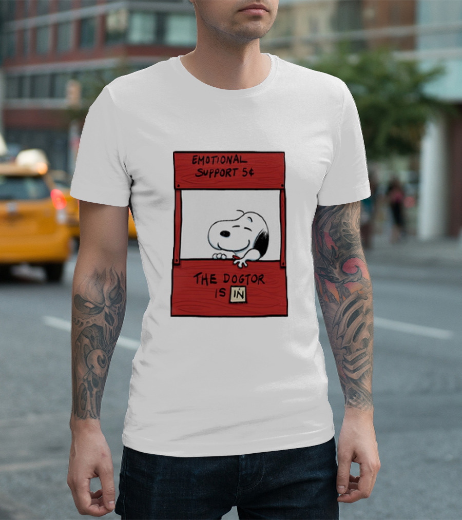 Emotional Support The Dogtor Is In T-Shirt