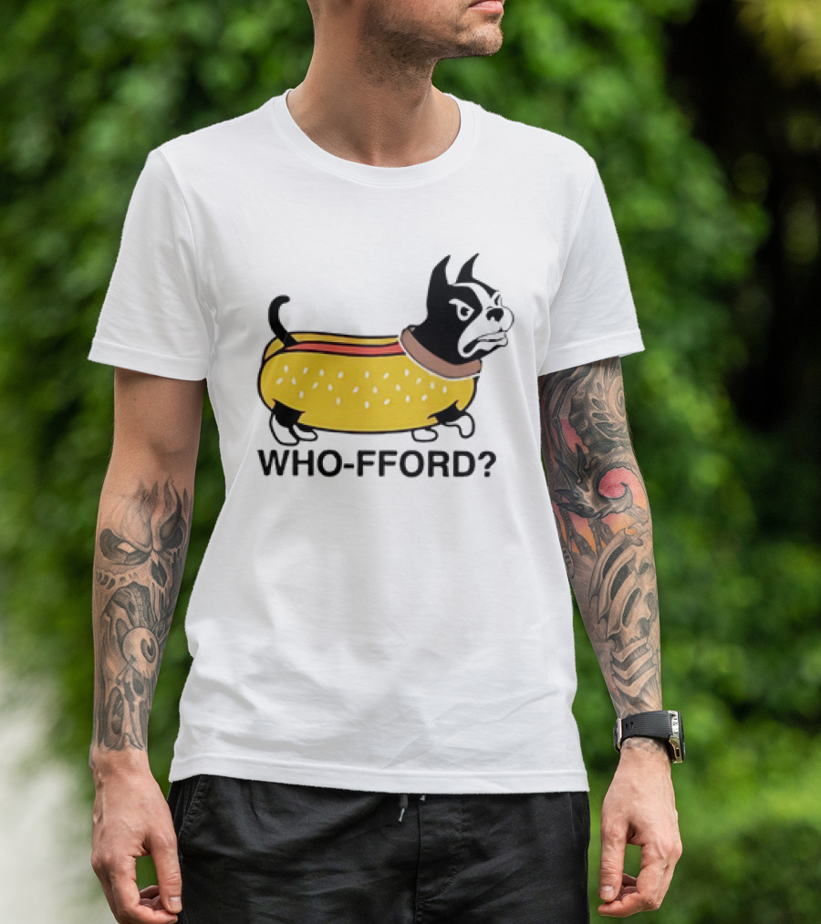 Furman Paladins Who-fford Hot Dog Bulldog T-Shirt