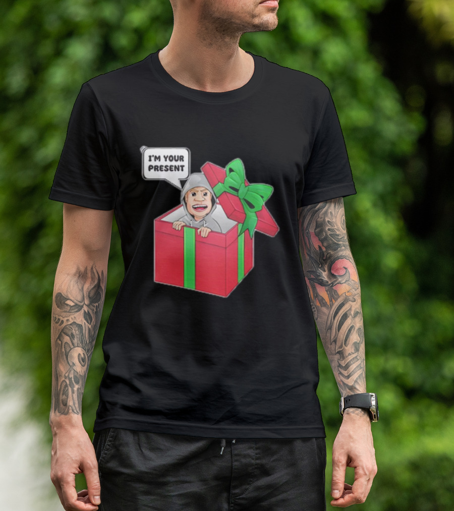 Artem Potokin I’m Your Present Cartoon Character In Gift Box T-Shirt