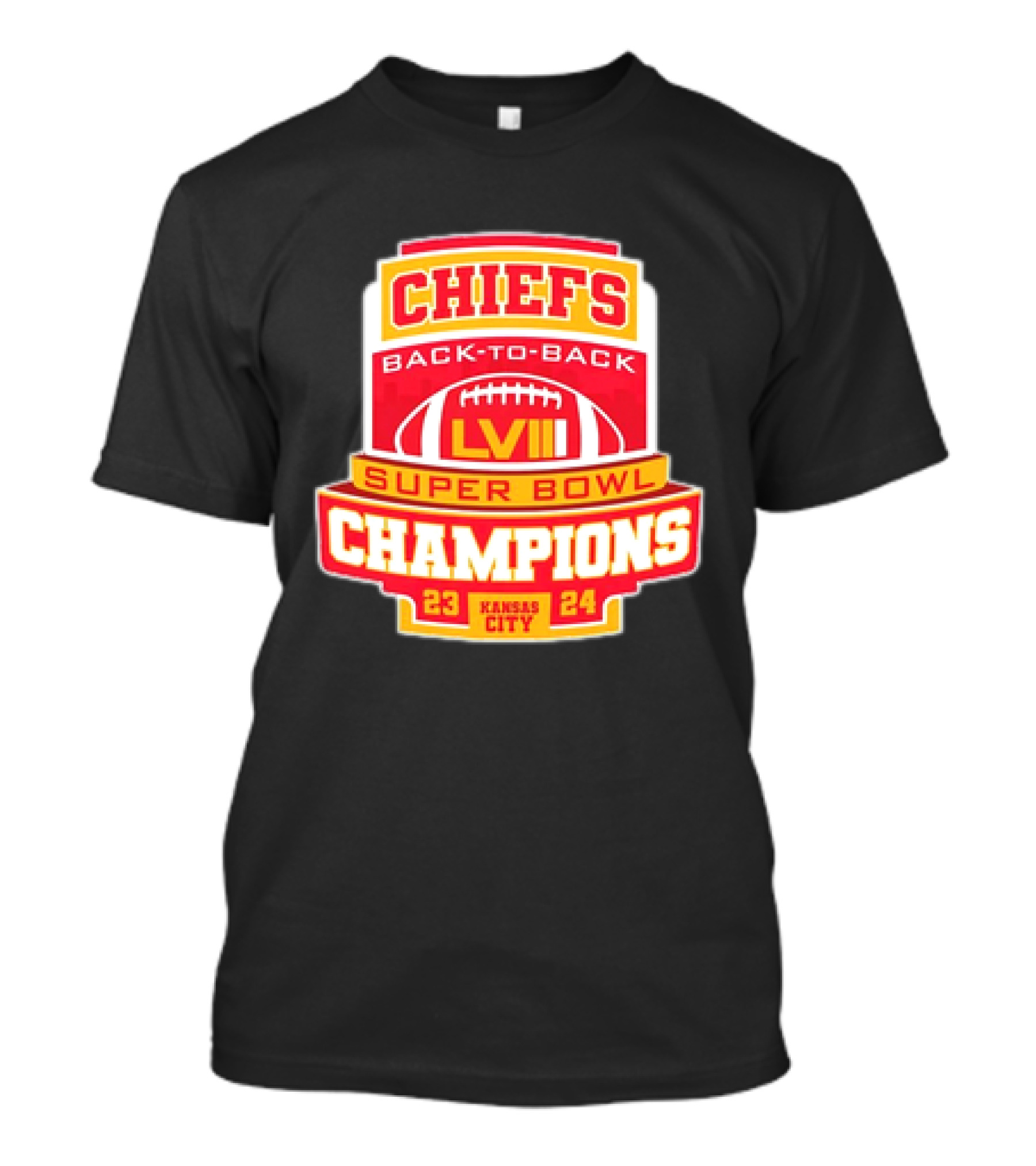 Chiefs Back-to-Back Super Bowl LVIII Champions 23 24 Kansas City T-Shirt