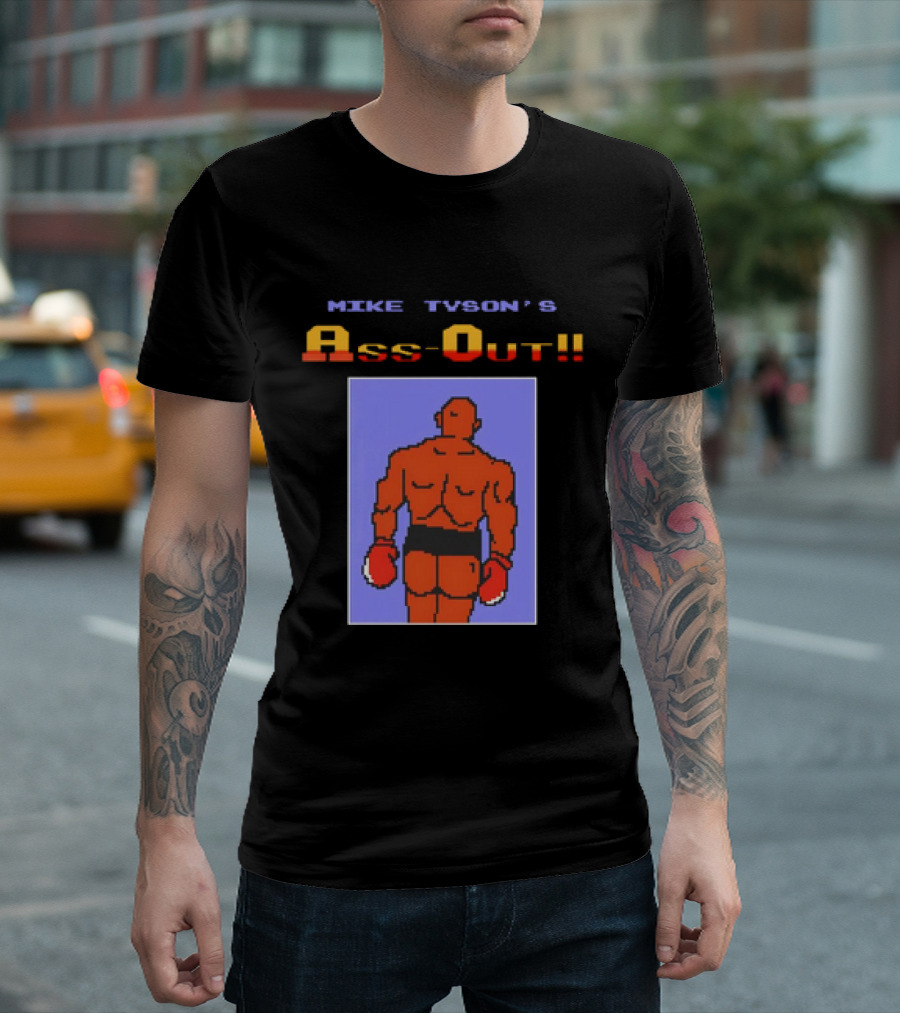 Mike Tyson's Ass-Out Pixels T-Shirt