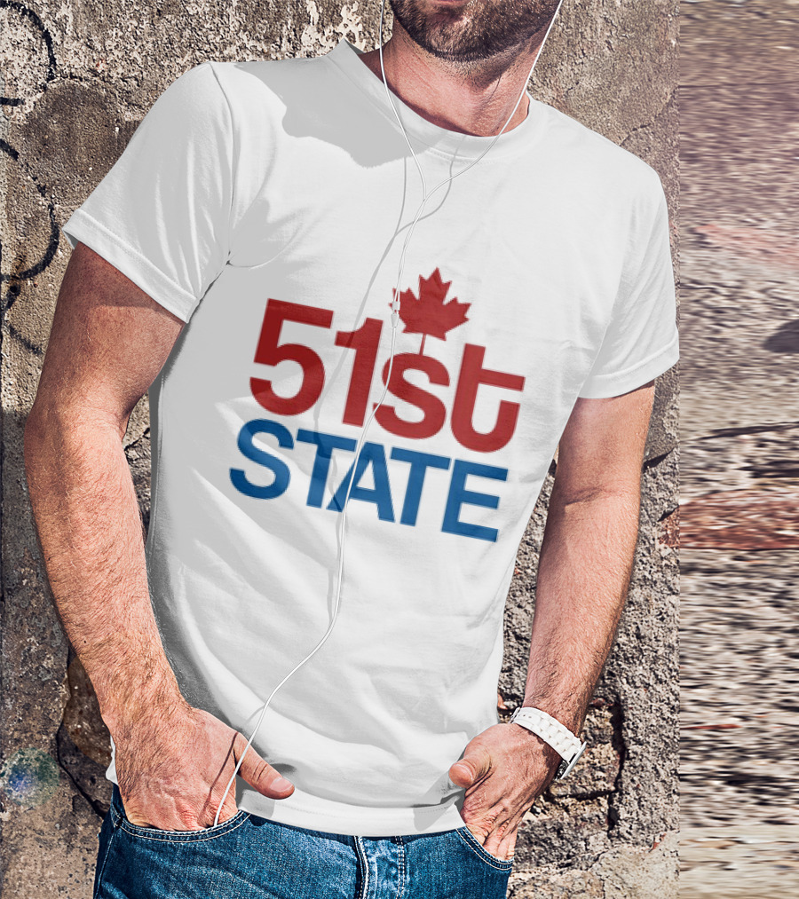 Canada 51st State Maple Leaf T-Shirt