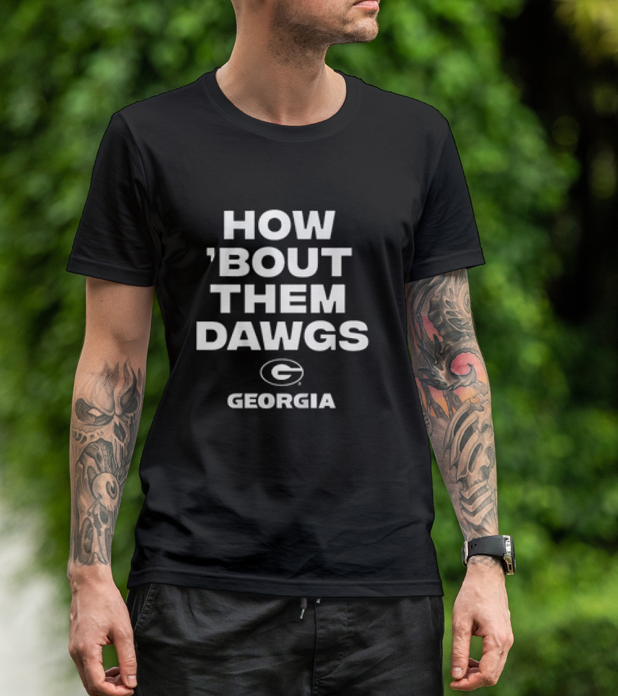 Georgia Bulldogs How ’Bout Them Dawgs Georgia G T-Shirt