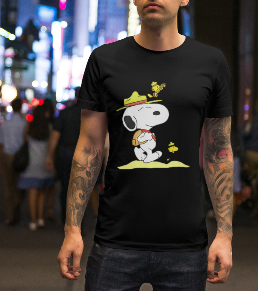 Snoopy And Woodstock Exploring Adventure Trail T-Shirt