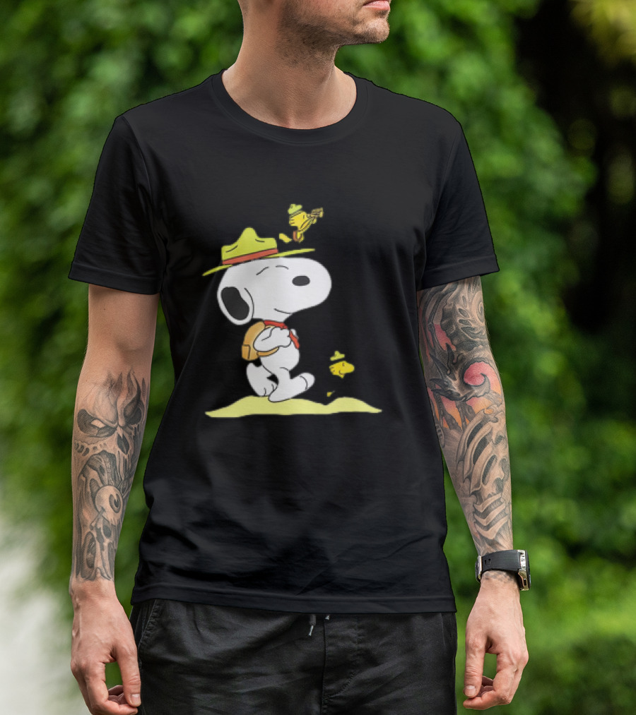 Snoopy And Woodstock Exploring Adventure Trail T-Shirt