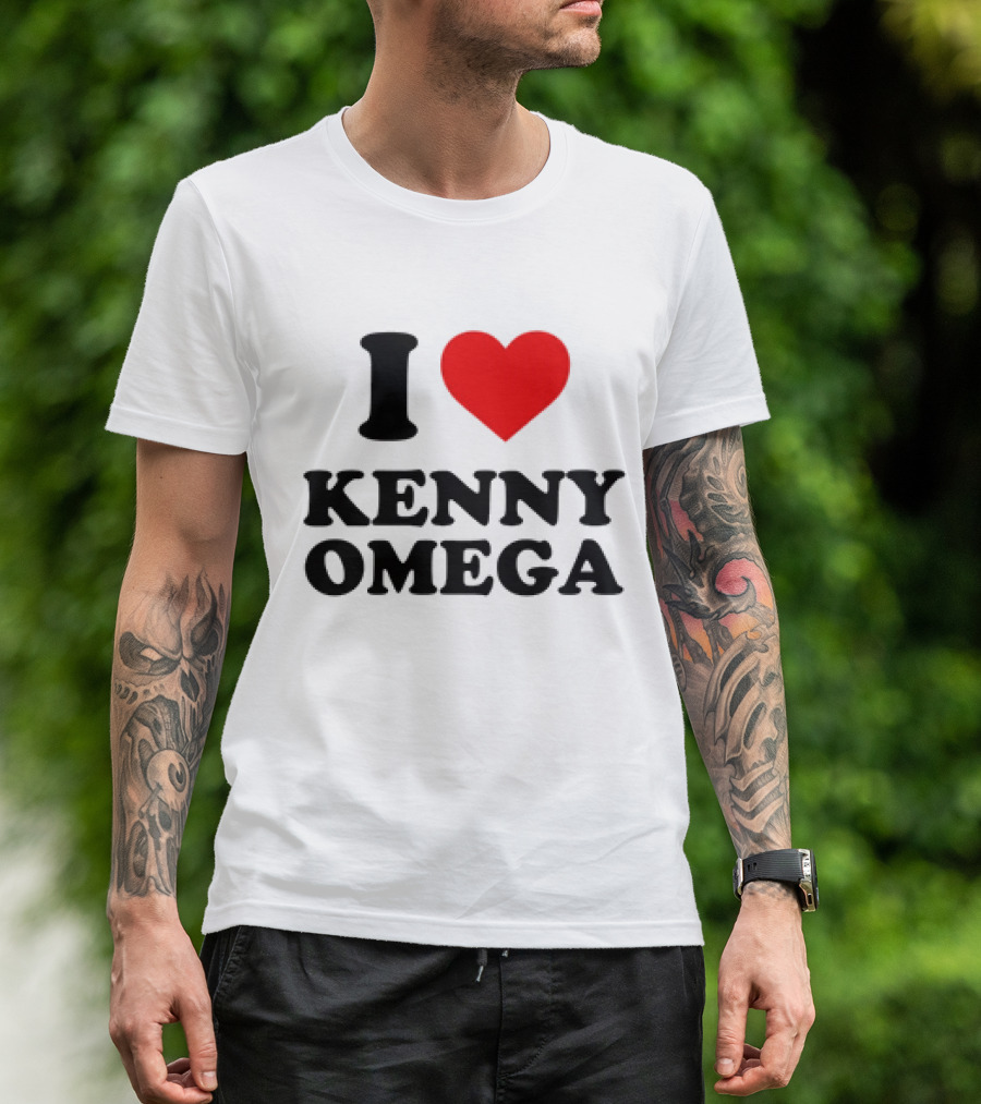 I Heart Kenny Omega Wrestler T-Shirt