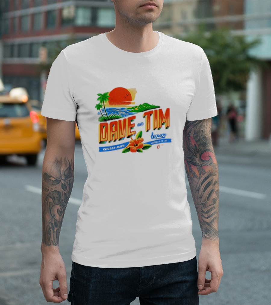 Dave Matthews and Tim Reynolds Riviera Maya Mexico January 23-25 Sunset 2025 T-Shirt
