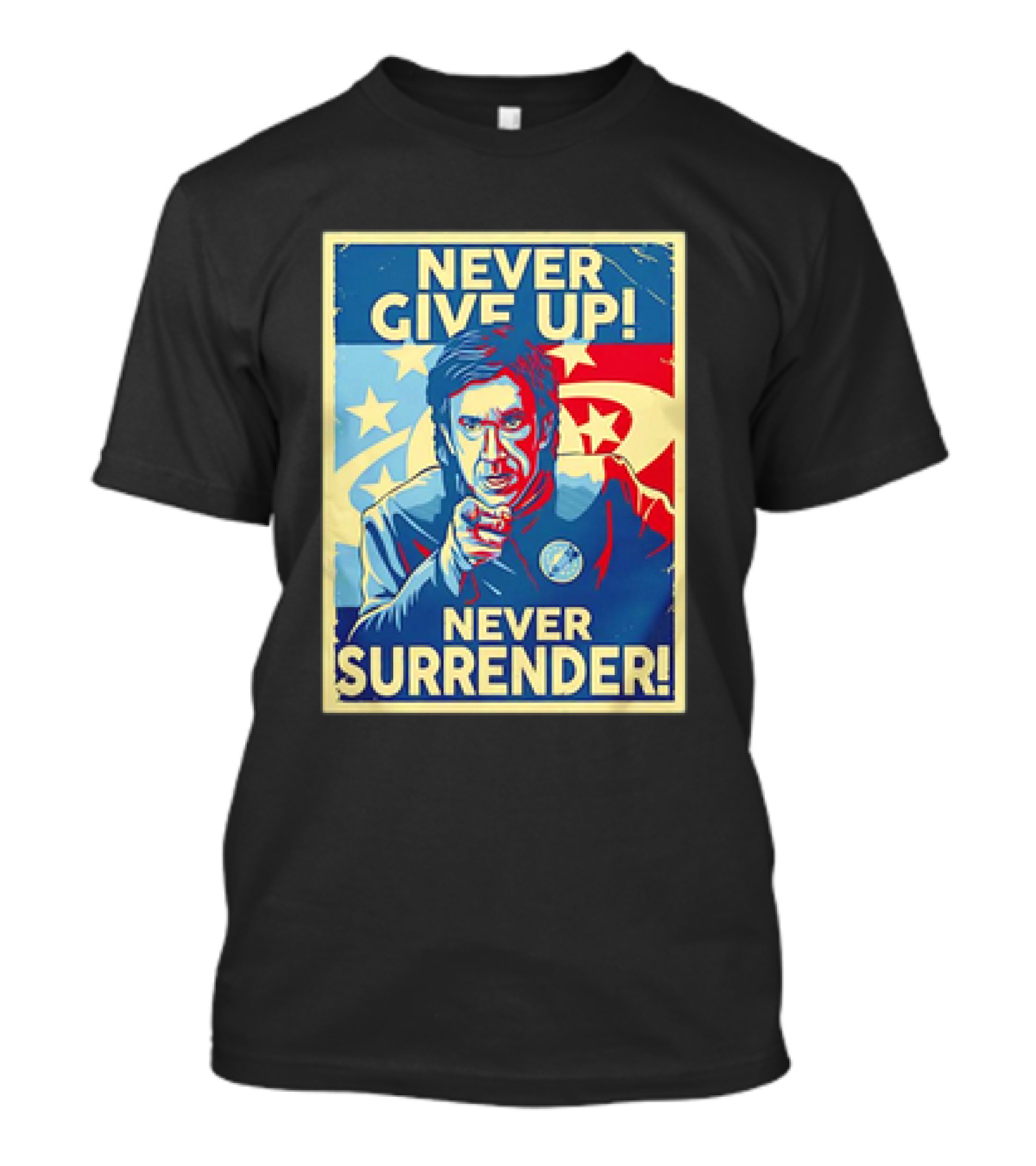 Never Give Up Never Surrender Jason Nesmith Galaxy Quest T-Shirt