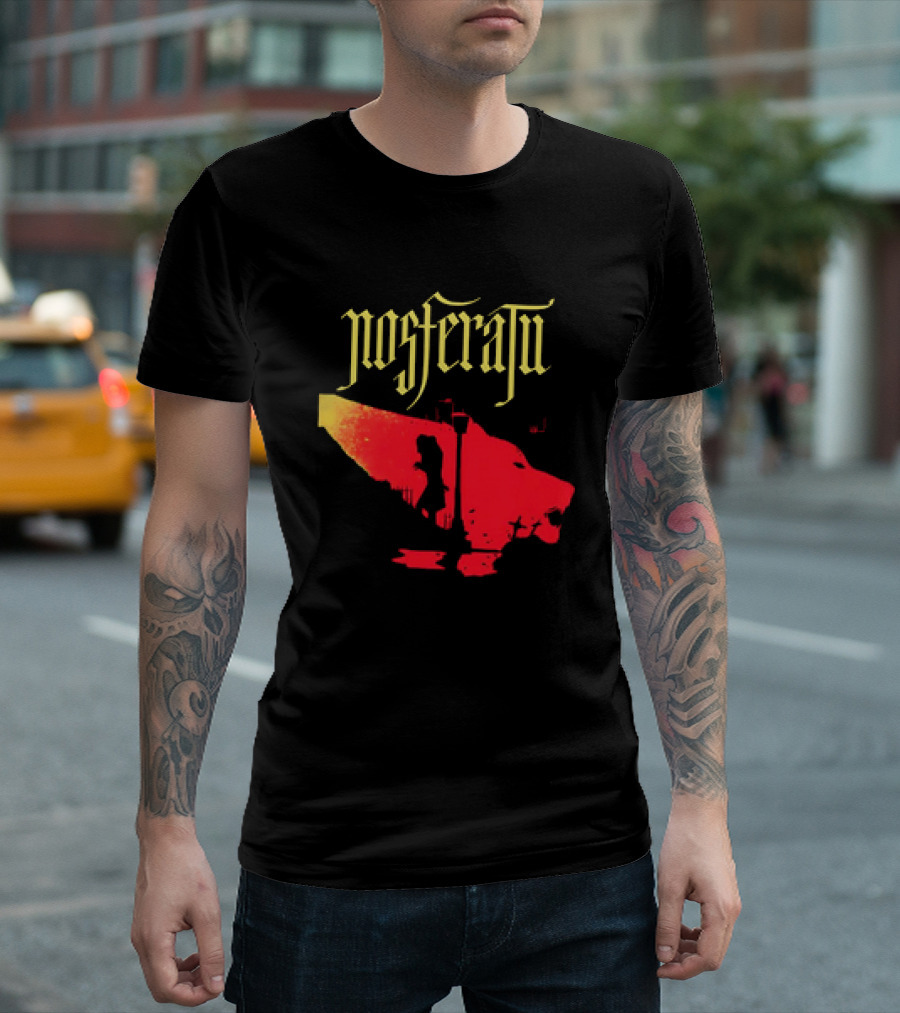 Nosferatu Vampire Silhouette Boat Scene T-Shirt