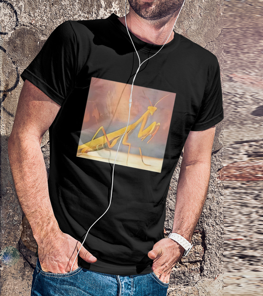 The Praying Mantis Abstract Pastel Insect T-Shirt