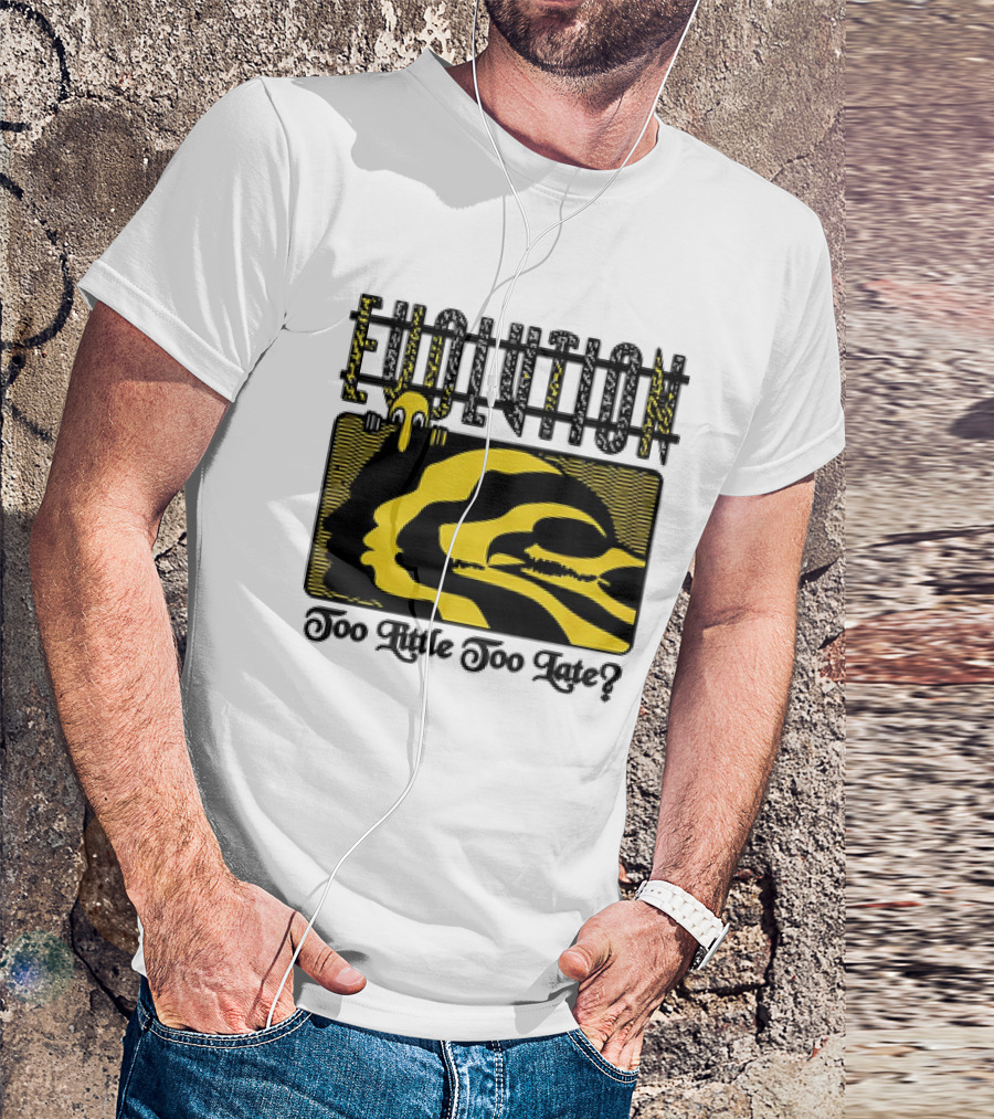 Evolution Too Little Too Late? Bold Yellow And Black T-Shirt