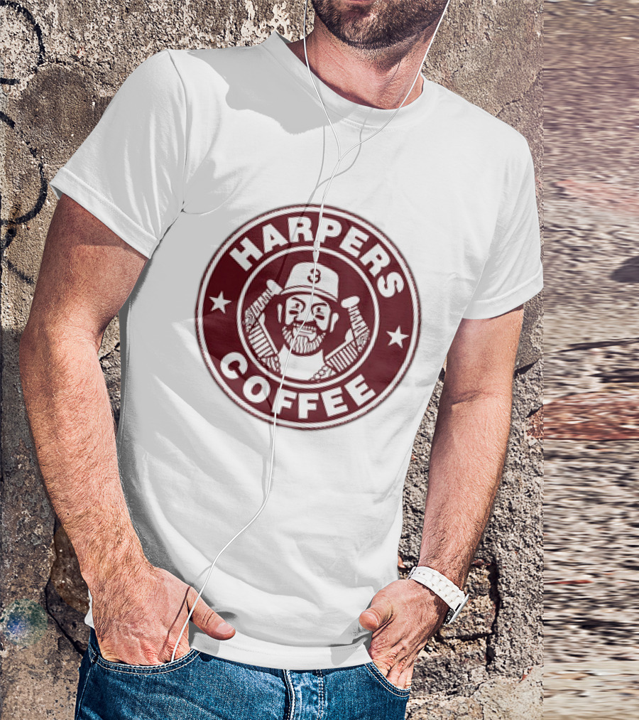 Bryce Harper Harpers Coffee MLBPA Baseball T-Shirt